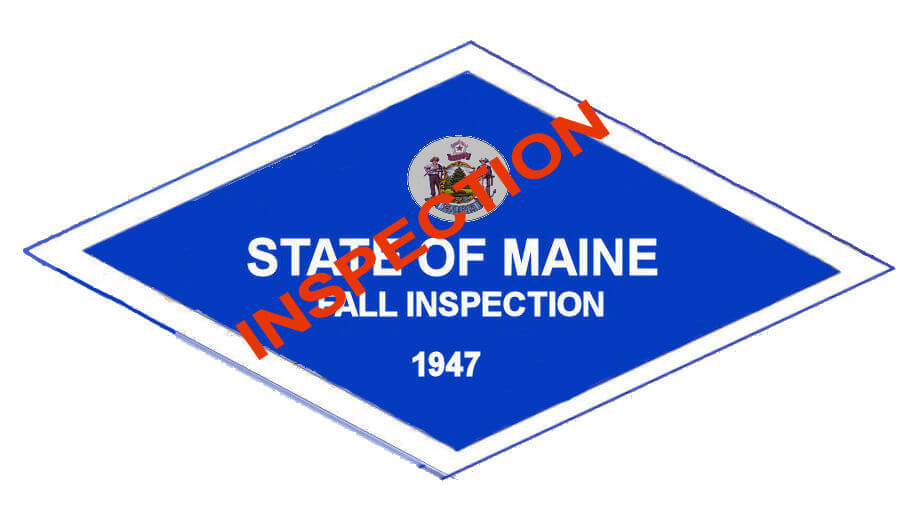 1947 Maine FALL INSPECTION sticker